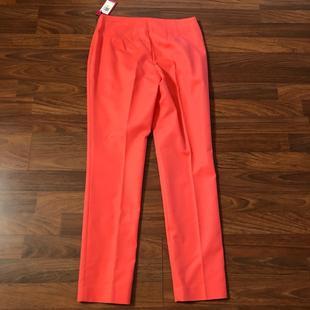 Vince Camino Slim Pointe Ankle Crop Dress Pants Size 2 Coral New